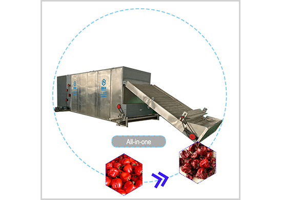 Pepper drying machine